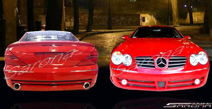 Custom Mercedes SL  Convertible Body Kit (2003 - 2008) - $1890.00 (Manufacturer Sarona, Part #MB-090-KT)